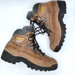 ASOLO GORE-TEX Leather Lace-Up Boots AFX 520 GTX Vibram Sole Size 42 2/3 / 9 US